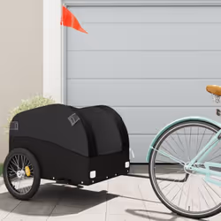 Cette remorque de vélo polyvalente et robuste sera idéale pour le transport de marchandises lourdes grâce à sa capacité de ch ...