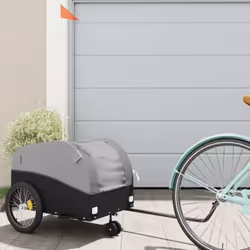 Cette remorque de vélo polyvalente et robuste sera idéale pour le transport de marchandises lourdes grâce à sa capacité de ch ...