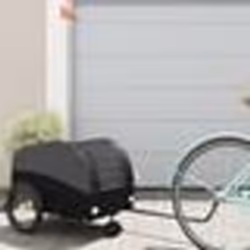 vidaXL Remorque de vélo noir 30 kg fer