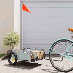 Cette remorque de vélo cargo est parfaitement adaptée à toutes les fins de transport en la connectant à votre vélo. Construct ...