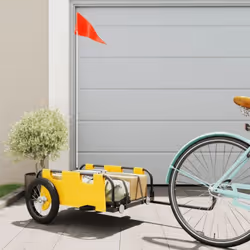 Cette remorque de vélo est parfaitement adaptée à toutes les fins de transport en la connectant à votre vélo. Construction ro ...