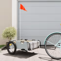 Cette remorque de vélo est parfaitement adaptée à toutes les fins de transport en la connectant à votre vélo. Construction ro ...