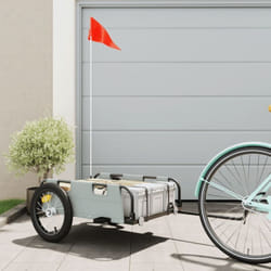 Vidaxl - Remorque de vélo cargo gris tissu oxford et fer