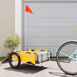 Cette remorque de vélo est parfaitement adaptée à toutes les fins de transport en la connectant à votre vélo. Construction ro ...