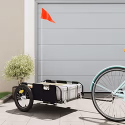 Cette remorque de vélo cargo est parfaitement adaptée à toutes les fins de transport en la connectant à votre vélo. Construct ...