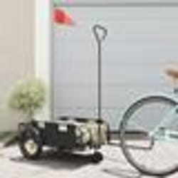 vidaXL Remorque de vélo noir tissu oxford et fer