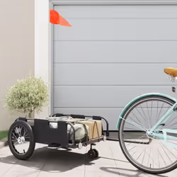 Cette remorque de vélo est parfaitement adaptée à toutes les fins de transport en la connectant à votre vélo. Construction ro ...