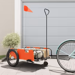 Cette remorque de vélo polyvalente et robuste sera idéale pour le transport de marchandises lourdes grâce à sa capacité de ch ...