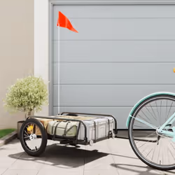 Cette remorque de vélo polyvalente et robuste sera idéale pour le transport de marchandises lourdes grâce à sa capacité de ch ...