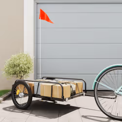 Description générale Cette remorque de vélo polyvalente et robuste est idéale pour le transport de marchandises lourdes, avec ...