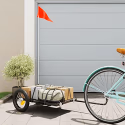 Description générale Cette remorque porte-vélos polyvalente et robuste est idéale pour le transport de marchandises lourdes,  ...