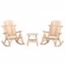 vidaXL Ensemble de salon de jardin 3 pcs bois massif d'épicéa