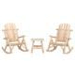 vidaXL Ensemble de salon de jardin 3 pcs bois massif d'épicéa