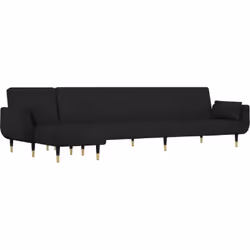 Ce canapé-lit en forme de L est parfait pour accueillir des invités pendant la nuit tout en offrant un espace confortable pou ...