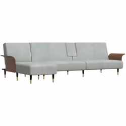 Ce canapé-lit en forme de L est parfait pour accueillir des invités pendant la nuit tout en offrant un espace confortable pou ...
