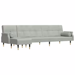 VidaXL 3157221, Gris, mousse, Métal, Polyester, Polywood, 2160 mm, 890 mm, 700 mm