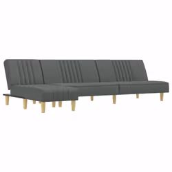 VidaXL 3157236, Gris, mousse, Polyester, Polywood, 2550 mm, 1400 mm, 700 mm