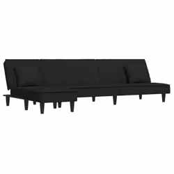 VidaXL 3157254, Noir, mousse, Polyester, Polywood, 2000 mm, 890 mm, 700 mm