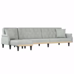 VidaXL 3157276, Gris, mousse, Polyester, Polywood, 2160 mm, 890 mm, 700 mm