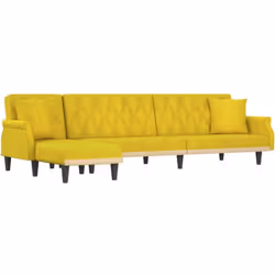 Ce canapé-lit en forme de L est parfait pour accueillir des invités pendant la nuit tout en offrant un espace confortable pou ...