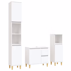 VidaXL 3185535, Blanc, Bois, 650 mm, 330 mm, 600 mm, 3 pièce(s)