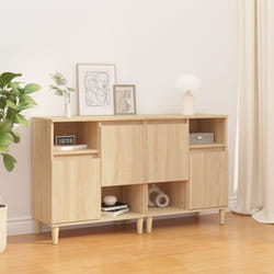 vidaXL Buffets 2 pcs chêne sonoma 60x35x70 cm bois d'ingénierie