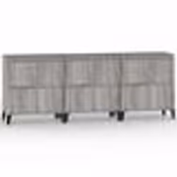 vidaXL Buffets 3 pcs sonoma gris 60x35x70 cm bois d'ingénierie