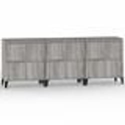vidaXL Buffets 3 pcs sonoma gris 60x35x70 cm bois d'ingénierie
