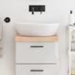vidaXL Comptoir de salle de bain 40x30x(2-6) cm bois massif non traité
