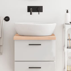 Vidaxl - Comptoir de salle de bain 40x60x(2-4) cm bois massif non traité