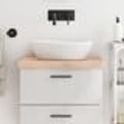 vidaXL Comptoir de salle de bain 60x40x(2-6) cm bois massif non traité