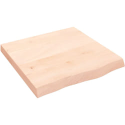 Vidaxl - Comptoir de salle de bain 60x60x(2-6) cm bois massif non traité
