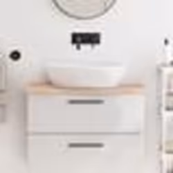 vidaXL Comptoir de salle de bain 80x40x2 cm bois massif non traité