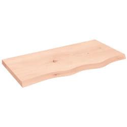 Vidaxl - Comptoir de salle de bain 80x40x(2-4) cm bois massif non traité