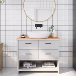 Vous envisagez de rénover vos comptoirs chez vous ? Ce comptoir de salle de bain en bois est un choix parfait ! Construction  ...