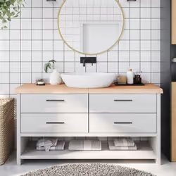 Vous envisagez de rénover vos comptoirs chez vous ? Ce comptoir de salle de bain en bois est un choix parfait ! Construction ...