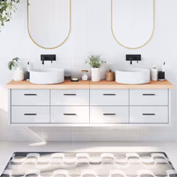 Vous envisagez de rénover vos comptoirs chez vous ? Ce comptoir de salle de bain en bois est un choix parfait ! Construction  ...