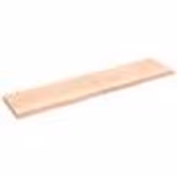 vidaXL Comptoir de salle de bain 220x50x(2-6)cm bois massif non traité