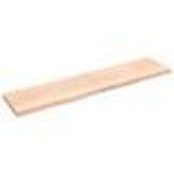vidaXL Comptoir de salle de bain 220x50x(2-6)cm bois massif non traité