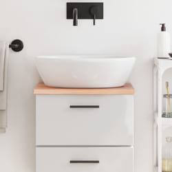 Vidaxl - Comptoir de salle de bain marron clair 40x30x2 cm bois traité