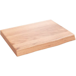 Vidaxl - Comptoir de salle de bain marron 40x30x(2-4) cm bois traité