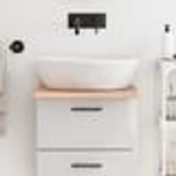 vidaXL Comptoir de salle de bain marron clair 40x50x2 cm bois traité