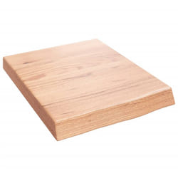 Vidaxl - Comptoir de salle de bain marron 40x50x(2-6) cm bois traité