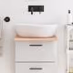 vidaXL Comptoir de salle de bain marron clair 40x60x2 cm bois traité
