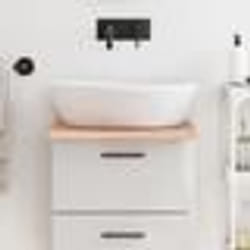 vidaXL Comptoir de salle de bain marron clair 40x60x2 cm bois traité