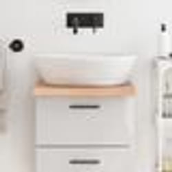 vidaXL Comptoir de salle de bain marron 40x60x(2-4) cm bois traité