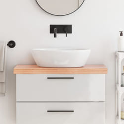 Vidaxl - Comptoir de salle de bain marron 80x40x(2-6) cm bois traité