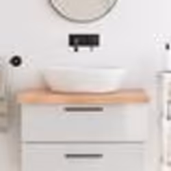 vidaXL Comptoir de salle de bain marron 80x60x(2-6) cm bois traité