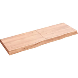Vidaxl - Comptoir de salle de bain marron 120x40x(2-6) cm bois traité