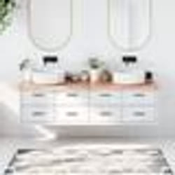 vidaXL Comptoir de salle de bain marron 180x60x(2-4) cm bois traité